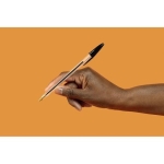 BIC Cristal Original Smudge Free Ballpoint Pens, Ideal for School, Black, Medium Point (1.0mm), Pack of 50 - Image 4