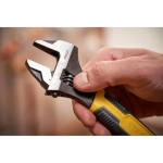 STANLEY Adjustable Wrench 30 x 200 mm Protective Phosphate Finish and Ergonomic Bi Material Handle 0-90-948, Black, Yellow - Image 11