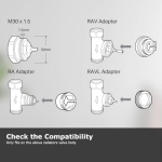 TP-Link Kasa Smart Thermostat Radiator Valve, Smart Radiator Valve, Energy Saving, LED display Radiator Thermostat Valve, Smart TRV Schedule, Works with Alexa & Google, Easy installation(KE100 KIT) - Image 3