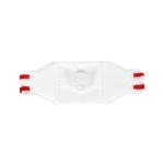 FFP3 Face Mask Pk 1 - Disposable Fold Flat Respirator EN149 CE Certified – Advanced 3 Layer Filtering of Particles, Vapours and Fumes - Exhalation Valve, Elasticated Ear Loops and Pliable Nose Bridge - Image 3