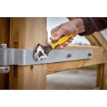 STANLEY Adjustable Wrench 30 x 200 mm Protective Phosphate Finish and Ergonomic Bi Material Handle 0-90-948, Black, Yellow - Image 17