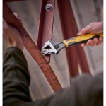 STANLEY Adjustable Wrench 30 x 200 mm Protective Phosphate Finish and Ergonomic Bi Material Handle 0-90-948, Black, Yellow - Image 13