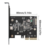 Watreketal PCIe3.0x4 To USB3.2 Type C Controller Card For Superior Data Transfer Speeds Up To 20Gbps Computer Connecting Accessory USB C Expansion Card - Image 3