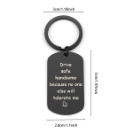 Drive Safe Keyring for Boyfriend Husband Valentine Day Keyring Gifts for Husband Boyfriend Valentines Gifts for Him Birthday Christmas Presents Boyfriend Gifts from Girlfriend Husband Gifts from Wife - Image 6