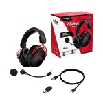 HyperX Cloud Alpha Wireless - Gaming Headset for PC, 300-hour battery life, DTS Headphone:X Spatial Audio, Memory foam, Dual Chamber Drivers, Noise-cancelling mic, Durable aluminium frame - Image 4