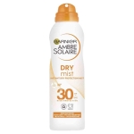 Garnier Ambre Solaire SPF 30 Dry Mist Sun Protection Spray, Water Resistant, Ultra-Light and Non-Greasy, No White Cast, For All Skin Types, 200 ml