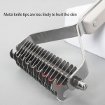 Professional Pet Grooming Comb With Ergonomic Handle For Long Haired Dog Cats Detangling Knots Grooming Accessories Detangling Tool - Image 8