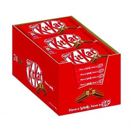 Mars, Kinder, Cadbury and Nestle Chocolate Bulk Buy (Kit Kat 4 Finger 24 x 41.5g Box, (1 Pack))
