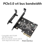 Watreketal PCIe3.0x4 To USB3.2 Type C Controller Card For Superior Data Transfer Speeds Up To 20Gbps Computer Connecting Accessory USB C Expansion Card - Image 7