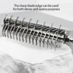 Professional Pet Grooming Comb With Ergonomic Handle For Long Haired Dog Cats Detangling Knots Grooming Accessories Detangling Tool - Image 5