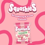 Swizzels Squashies Sweets, Strawberry and Cream Flavour Sweets, Single Bag 140g - Image 4