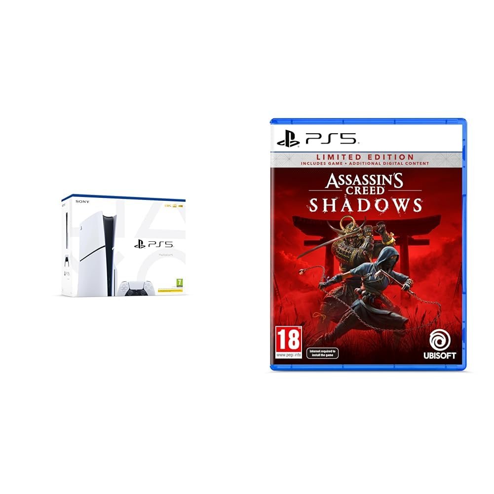 PlayStation Assassin's Creed Shadows Limited Edition (Exclusive to Amazon.uk) (PS5) Console 5 Edition Standard Slim