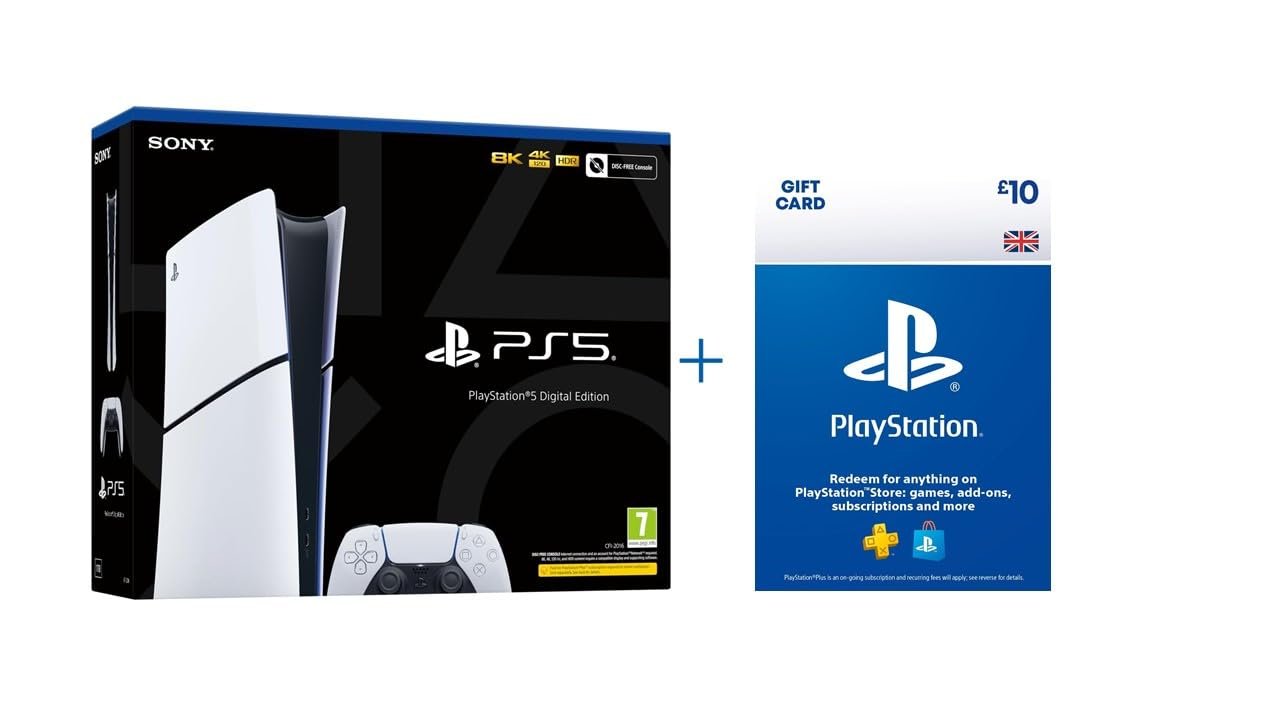 5170JBwqp6L.jpg Playstation 5 Digital (slim) + £ 10 Store Gift Card - Image 1