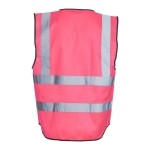 Blackrock Pink Enhanced Visibility Vest, Hi-Vis, High Visibility Vest, Safety, Reflective, Hi Vis PPE, Security, Workwear, Mens Womens - Size Medium - Image 3