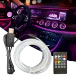 Qyljeiwred Car Ambient Lighting - 7-color Voice-activated Light Strip - Automotive Decor for Wall Lighting Fixtures Tools Home Improvement Room Dashboard - Image 9