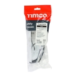 TIMCO Wraparound Safety Glasses - Lightweight wraparound glasses designed to give enhanced peripheral vision whilst also increasing side protection - Clear (Pack of 2) - Image 2