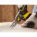 STANLEY FATMAX Straight Cut Compound Action Aviation Snips, Suitable for Aluminium, Sheet UPVC, Wire Mesh, Leather, Copper, Plastic and Mild Steel, 2-14-563 - Image 5