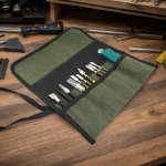 Tool Bag | Roll up Tool Organizer for Woodworking | Canvas Organization Carrier Quick-Access for Welder Plumber Construction Home Improvement Projects - Image 8