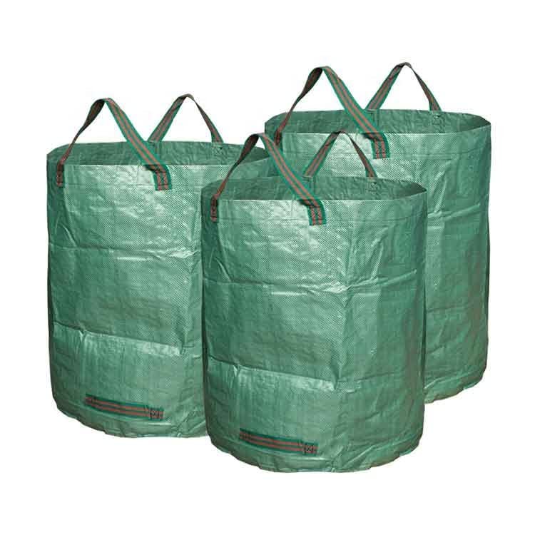51KEuJFCg9L.jpg Ram® Heavy Duty Garden Waste Bags - 272 Litre - 3 Sacks - Industrial Handles & Fabric - Garden/Green Waste Sacks - Reusable - Image 1