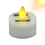 Hugsweet Solar Candles Outdoor Waterproof - Reusable LED Candle Flameless Flicker - Fake Candles for Outdoor Use, Waterproof Dusk to Dawn Lighting Sensor for Party Home Decorations - Image 3