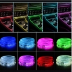 Qyljeiwred Car Ambient Lighting - 7-color Voice-activated Light Strip - Automotive Decor for Wall Lighting Fixtures Tools Home Improvement Room Dashboard - Image 8