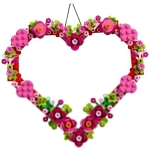 LEGO Heart Ornament Toy - Kids' Arts & Crafts Kit incl. a Display Model with Flowers, Leaves & Smaller Hearts - Birthday Gift for 9+ Year Old Girls & Boys - 40638 - Image 6