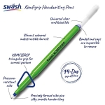 Swash Komfigrip Handwriting Pens, Triangular Grip Handwriting Pen For Added Control, Premium Handwriting Pens, Washable Ink Hand Writing Pens, Durable Fibre Tip Pens - Blue 12 Pack - Image 8