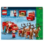 LEGO Santa’s Sleigh Set, Building Toy for Kids with Minifigure, Reindeer Figures and Guitar, Stocking Filler Idea or fun Christmas Decoration, Gift for 9 Plus Year Old Boys and Girls 40499 - Image 2
