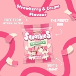 Swizzels Squashies Sweets, Strawberry and Cream Flavour Sweets, Single Bag 140g - Image 3