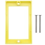 YQSIYU 1/2 Inch Electrical Outlet Box Extender,Outlet Box Extenders for Home Improvement,Single Gang Receptacle Extender with Screws,1 Pack,Yellow