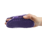 Petface Purple Rubber Grooming Mitt for Cats & Dogs (Pack of 1) - Image 2