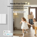 Tapo S220 Smart Light Switch 2 Gang 1 Way, Remote Control Smart Switch, Voice Control, Away Mode, No Neutral Needed, Battery included, Alexa Light Switch, Work with Alexa & Google, Tapo Hub Required - Image 4