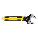 STANLEY Adjustable Wrench 30 x 200 mm Protective Phosphate Finish and Ergonomic Bi Material Handle 0-90-948, Black, Yellow - Image 25