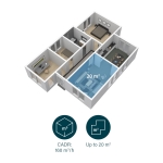 Princess Smart Air Purifier, CADR of 160 m³/h, Suitable for Spaces of 20 m², H13 HEPA Filter, Removes Up To 99.97% of Impurities, Sleep Mode, Quality Indicator Lights, Free Smartphone App - Image 6