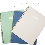 Quanerba A4 Wirebound Notebook 3 Pack Spiral Lined Paper, Exercise Campus notebook-120 Pages/60 Sheets 8.5 x 11 Inches (21 x 28 cm), White Blue Green - Image 7