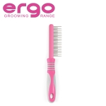 Ancol Ergo Cat Moulting Comb - Pink Grooming Tool for Long Haired Cats - Detangles Removes Loose Hair and Detects Fleas - Easy To Use Pet Care Accessory - Image 4