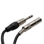 Chord Pro Audio Jack to Socket Cable, 6.3mm to 6.3mm TRS Extension 3.0M - Image 2