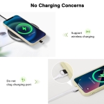 MoKo Adjustable Cell Phone Lanyard, Premium 8mm Thick Rope Mobile Phone Strap for iPhone, Samsung and More | Neck Strap×1, Wrist Strap×1, Lanyard Patch×2, Licht Green - Image 4