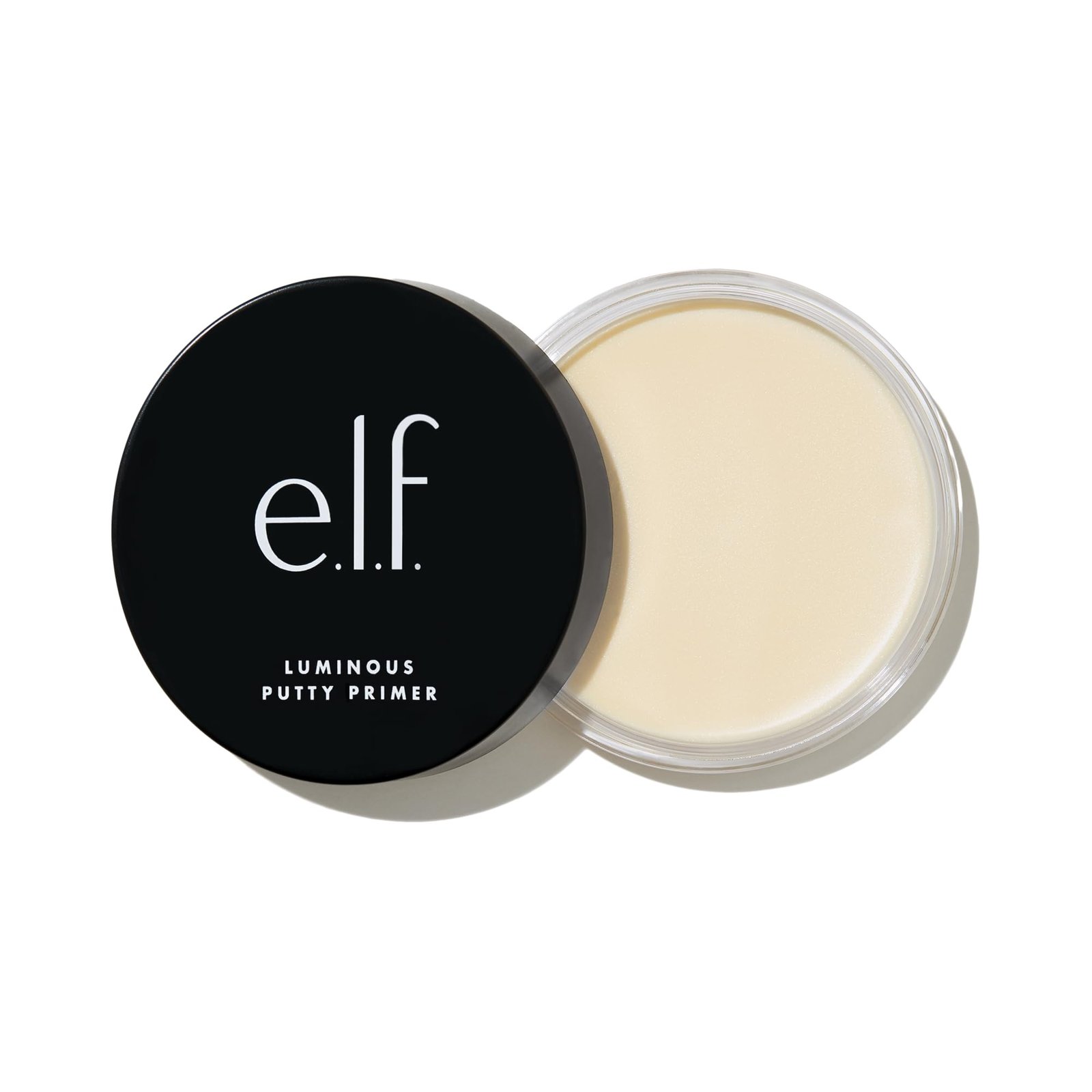 e.l.f. Luminous Putty Primer, Skin Perfecting, Lightweight, Silky, Long Lasting, Hydrates, Creates a Smooth Base, Illuminates, Plumps, Infused with hyaluronic acid and vegan collagen, 21g
