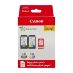 Canon Ink & Paper Multipack - PG-545/CL-546 Genuine Printer Ink Cartridges 2 Pack (1 x Black, 1 x Colour) & 4x6 Photo Paper (50 x Sheets)