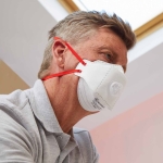 FFP3 Face Mask Pk 1 - Disposable Fold Flat Respirator EN149 CE Certified – Advanced 3 Layer Filtering of Particles, Vapours and Fumes - Exhalation Valve, Elasticated Ear Loops and Pliable Nose Bridge - Image 6