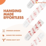 Picture Hanging Kit by Korner Klips, Corner Hanger, Picture Hanging Strips, Home & Office Organization For Hanging Mirror, Decorations For Home Improvement, 2 Sets[4 Clips],Capacity Upto 4lbs - MEDIUM - Image 6