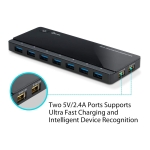 TP-Link UH720 USB Hub, 7-Port Docking Station with Extra 2x 2.4A Ultra Fast Charging Ports, 10x Data Transfer Speed up to 5Gbps, 1m USB3.0 Cable, Compatible with Windows, Mac OS X and Linux systems - Image 6