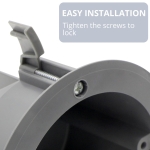 YQSIYU - 18Cu.in PVC Round Electrical Switch, 4.3" Diameter and Round Outlet Box, ETL Listed Earth Remodel Electrical Box, for Home Improvement - Image 6