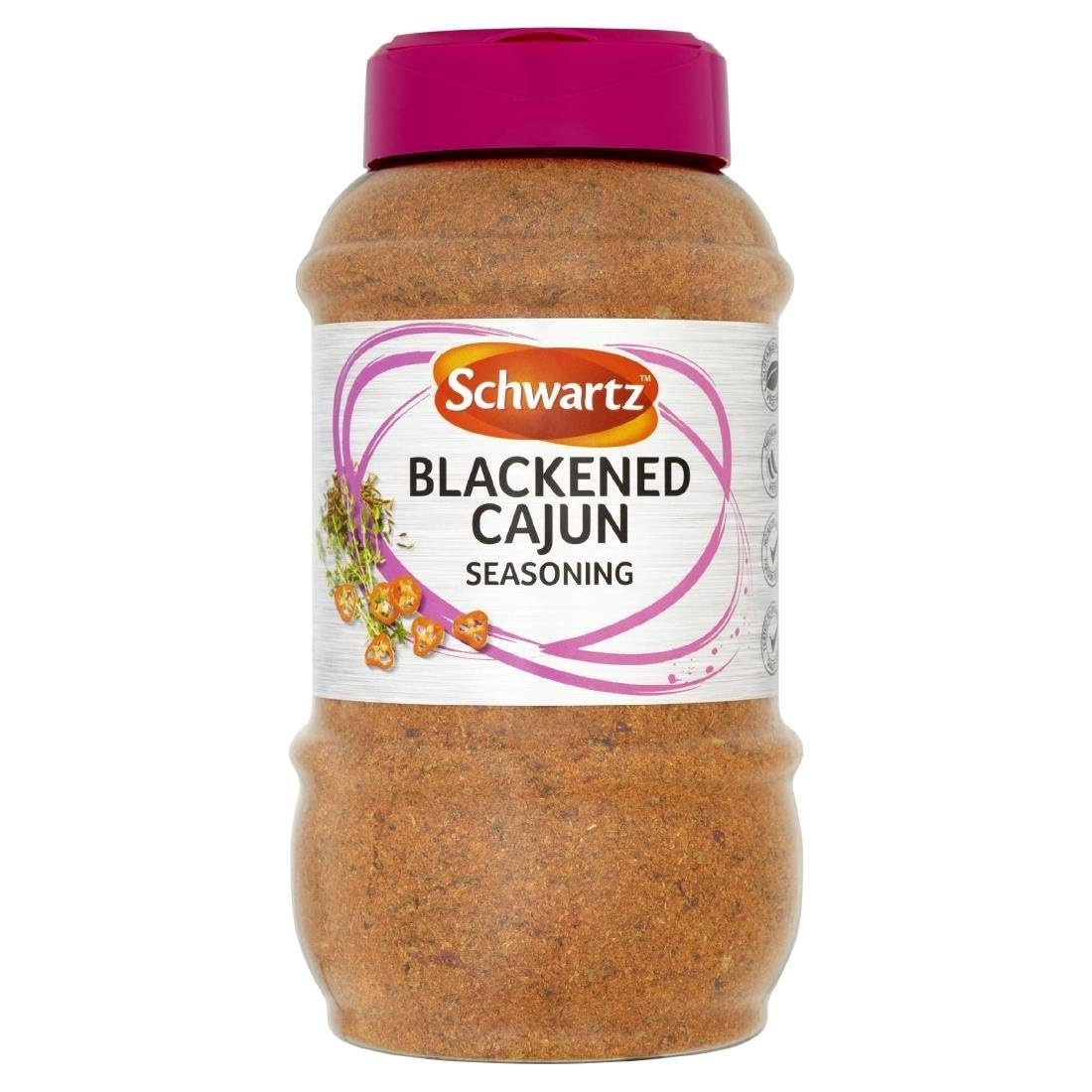 61xzUzhzr5L.jpg Schwartz Blackened Cajun Seasoning, Expertly Blended with Chilli Powder, Herbs and Spices, Smoky and Peppery Flavour, Versatile Ingredient, 550g - Image 1