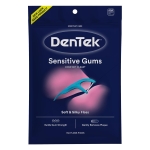 DenTek Comfort Clean Sensitive Gums Floss Picks, Soft & Silky Ribbon Floss, Gentle on Teeth and Sensitive Gums (150 Picks)