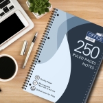 Office Zone 250 Ruled Pages Notebook | Premium 90gsm Quality Paper | Micro-Perforated Tear-Out Sheets to A4 Size | Drilled Holes for Filing | Integrated Ruler Scale on Front Cover - Image 2