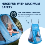 Hudora Nest Swing Tent, Polyester, Blue/Grey, 90 - Image 4