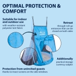 Hudora Nest Swing Tent, Polyester, Blue/Grey, 90 - Image 6