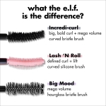 e.l.f. Incredi-Curl Mascara, Volumising Mascara For A Bold, Lasting, Lifted Curl, Smudge-Resistant Formula, Vegan & Cruelty-Free, Pitch Black - Image 5